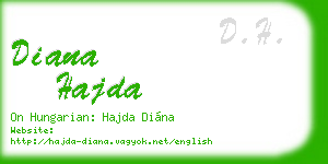diana hajda business card